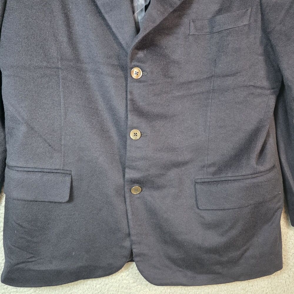 Brooks Brothers 100% Cashmere Blazer 43R Blue Sport Coat Jacket Made in USA - Picture 2 of 14